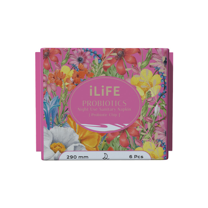 iLiFE probiotic daily sanitary pads 290mm/6pcs iLife ежедневные гигиенические прокладки с пробиотиками 290мм/6 шт iLiFE probiotic daily sanitary pads 290mm/6pcs iLife ежедневные гигиенические прокладки с пробиотиками 290мм/6 шт