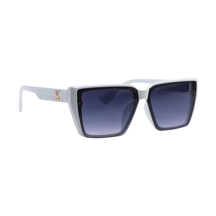 MARVISIA Модные солнцезащитные очки/6132/Однотонные бело-серые линзы