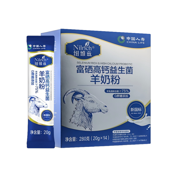 NILRICH Пробиотическое сухое козье молоко с высоким содержанием селена и кальция NILRICH Пробиотическое сухое козье молоко с высоким содержанием селена и кальция
