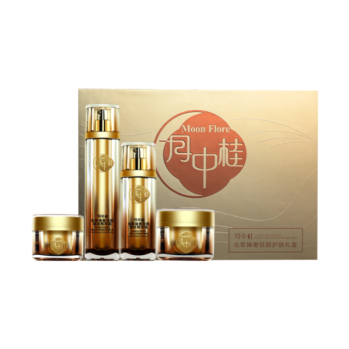 Yue Zhonggui Подарочный набор средств по уходу за кожей с антивозрастным эффектом «Кордицепс»