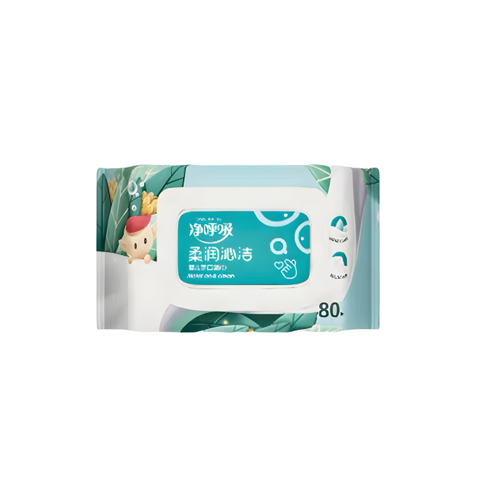 JING HUXI Детские влажные салфетки "Мягкость и чистота", 80 шт.
